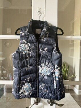 Loft Floral Puffer Vest